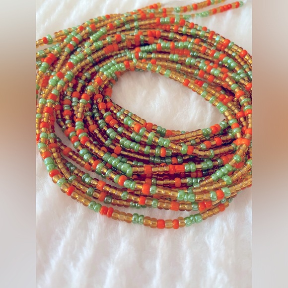WaistFullofBeads 📿 Jewelry - NWT “MELODY” BEGINNER 1st STAGE HANDMADE SMOOTH WAISTBEAD TIE ON UP TO 50 IN